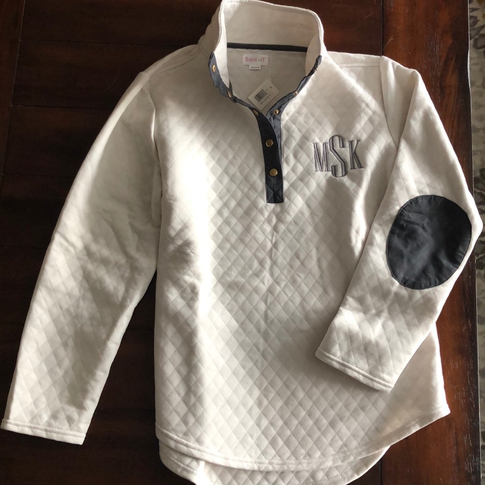 Monogrammed pullover